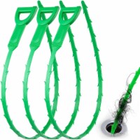Simple Craft 20-Inch Plumbing Snake Drain Clog Remover - 3 Pack, Green
