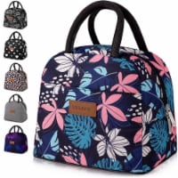 Insulated Lunch Box With Soft Padded Handles - Tropical Plants