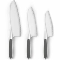 Zulay Kitchen Kids Knife Set - Gray