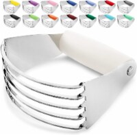 Zulay Kitchen Dough Blender and Pastry Cutter - Gardenia White