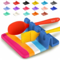 Zulay Kitchen Silicone Utensil Rest with Drip Pad - Multicolor