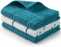 Zulay Kitchen Absorbent Kitchen Towels Cotton - Blue