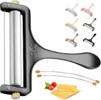Zulay Kitchen Adjustable Hand Held Cheese Cutter with 2 Extra Wires Perspective: Main