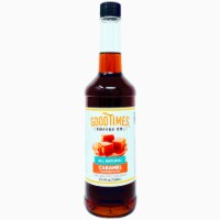 Caramel Syrup, All Natural, Vegan, Gluten-Free, Non-GMO Cane Sugar (25.4 Fluid Ounce Bottle)