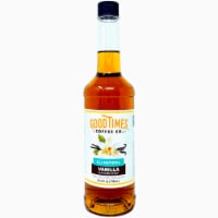Vanilla Syrup, All Natural, Vegan, Gluten-Free, Non-GMO Cane Sugar (25.4 Fluid Ounce Bottle)