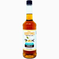 Vanilla Syrup, All Natural, Vegan, Gluten-Free, Non-GMO Cane Sugar (25.4 Fluid Ounce Bottle)