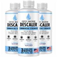 Descaler for Coffee Machines (3 Pack, 9 Total Uses), USA Made, Commercial Strength Solution