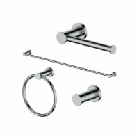 Package with Faucet, Towel Rail, Hook, Ring and Toliet Paper Holder in Chrome