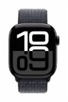 Apple Watch Series 10 GPS 42mm Jet Black Aluminum Case with Ink Sport Loop - Bluetooth 5.3 Perspective: Main