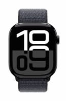 Apple® Watch Series 10 GPS 46mm Jet Black Aluminum Case with Ink Sport Loop Perspective: Main