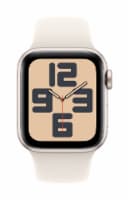 Apple Watch SE - Starlight Aluminum Case with Starlight Sport Band Perspective: Main