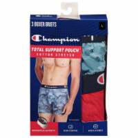 Champion® Large Cotton Stretch Total Support Pouch Boxer Briefs Perspective: Main