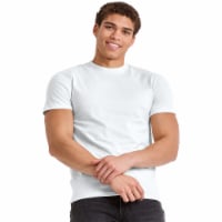 Hanes Xtemp Performance Triblend Short Sleeve Crew Tee - White Perspective: Main