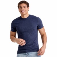 Hanes Xtemp Performance Triblend Short Sleeve Crew Tee - Navy