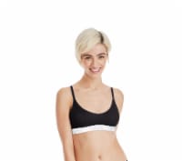 Hanes Originals Triangle Bralette - Black Perspective: Main