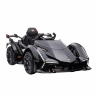 Black Lamborghini GT 12V Kids Ride-On Toy Battery Powered Sports Car w/ Remote
