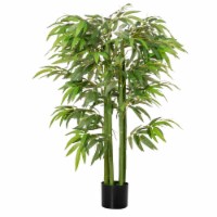 4.5' Artificial Bamboo Tree Fake Potted Decorative Plant w/ 336 Realistic Leaves