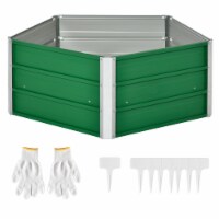 40'' Raised Garden Beds for Vegetables Large Metal Planter Box for Flower, Herbs