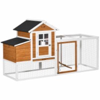 76  Wooden Chicken Coop with Safe Non-Polluting Materials, Poultry Cage