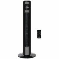 Standing Oscillating Cooling Tower Fan w/3 Speeds, 3 Modes, Timer, Remote, Black