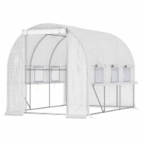10' x 7' x 7' Outdoor Backyard Walk-in Tunnel Greenhouse, Plant Hot House