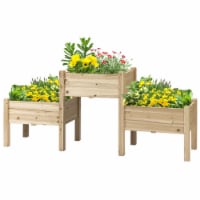 3 Tier Raised Garden Bed Freestanding Planter Box for Vegetables, Herb, Flowers