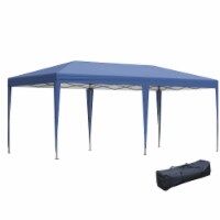 10' x 20' EZ Pop-Up Canopy, Party Event Tent w/ Carrying Bag, Blue