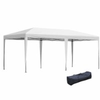10' x 20' EZ Pop-Up Canopy, Party Event Tent w/ Carrying Bag, White