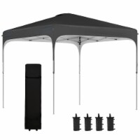 Pop Up Gazebo Foldable Canopy Tent with Wheeled Carry Bag & 4 Leg Weight Bags