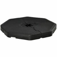 4 PC Patio Umbrella Base Stand w/ Fillable Weight for Cantilever Parasol, Black