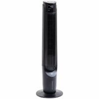 Standing Oscillating Cooling Tower Fan w/3 Speeds, 4 Modes, Timer, Remote, Black
