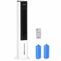 Standing Oscillating Cooling Tower Fan w/3 Speeds, 3 Modes, Timer, Remote, White