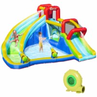 Kids Inflatable Bounce House Slide Water Gun Pool Climbing Wall with Inflator