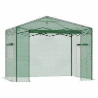 Greenhouse 10' x 8' Popup Walkin Hot House, Tropical Plants, Flowers, Vegetables
