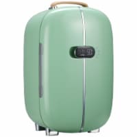 Portable Beauty Fridge Professional Skincare Fridge w/LED Lighting & Timer Green