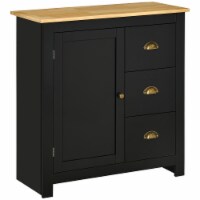 Modern Storage Sideboard Kitchen Cabinet Table w/ 3 Drawers & Adjustable Shelf