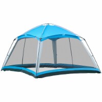 8 Person Camping Tent Screen House Room with Carry Bag and 4 Mesh Walls