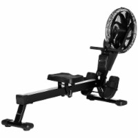 Foldable Rowing Machine, Air Rower with Digital Monitor for Home Use