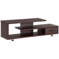 Modern TV Stand for TVs up to 65 , TV Console with Storage, Living Room, Walnut