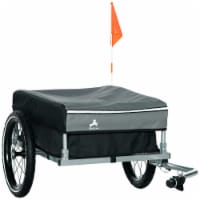 Bike Cargo Trailer, Foldable Bicycle Trailer, Luggage Wagon w/ Removable Cover