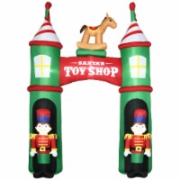 11.5ft Inflatable Christmas Santa Claus and Penguin on Sleigh LED Display
