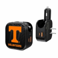 Keyscaper Tennessee Volunteers Blackletter 2 in 1 USB A/C Charger