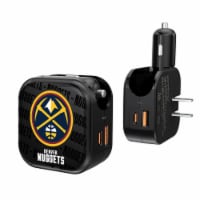 Keyscaper Denver Nuggets Blackletter 2 in 1 USB A/C Charger