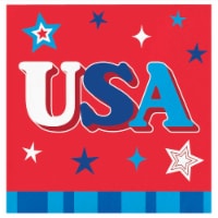Creative Converting  Patriotic Proud Paper Beverage Napkins Perspective: Main