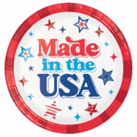 Creative Converting Patriotic Proud 9-Inch Paper Plates Perspective: Main