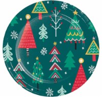 Party Creations Joyful Trees Lunch Plates Perspective: Main