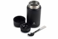 Manna Black Food Jar Perspective: Main