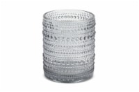 Core Home Old Fashioned Bubble Drinking Glass - Gray Perspective: Main