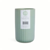 Core Home™ Ceramic Toothbrush Holder - Green Perspective: Main