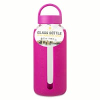 Manna™ Glass Bottle with Protective Sleeve - Purple Perspective: Main